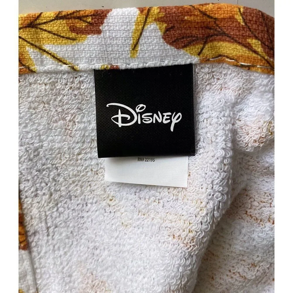 Disney Mickey Mouse Fall Autumn Leaves Hanging‎ Kitchen Towel NEW